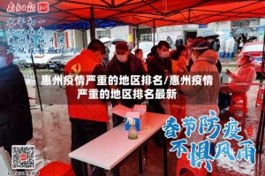 惠州疫情严重的地区排名/惠州疫情严重的地区排名最新