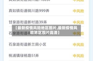 【最新疫情风险地区图片,最新疫情风险地区图片高清】