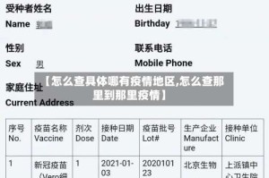 【怎么查具体哪有疫情地区,怎么查那里到那里疫情】