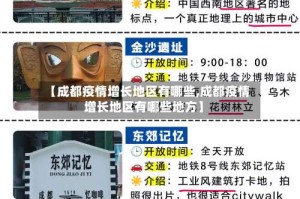 【成都疫情增长地区有哪些,成都疫情增长地区有哪些地方】