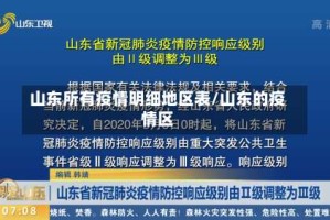 山东所有疫情明细地区表/山东的疫情区
