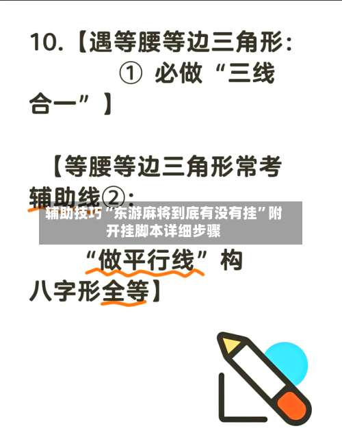 辅助技巧“东游麻将到底有没有挂	”附开挂脚本详细步骤-第1张图片