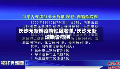 长沙无新增疫情地区名单/长沙无新增确诊病例-第2张图片