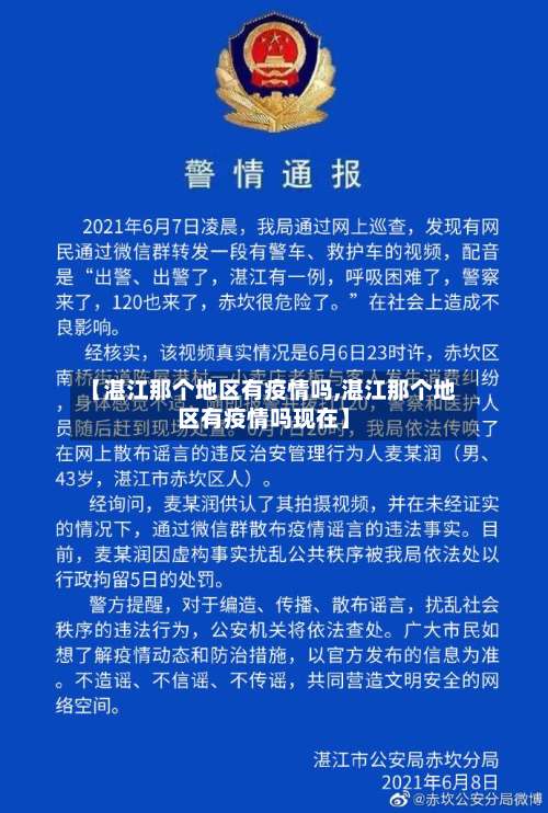 【湛江那个地区有疫情吗,湛江那个地区有疫情吗现在】-第2张图片